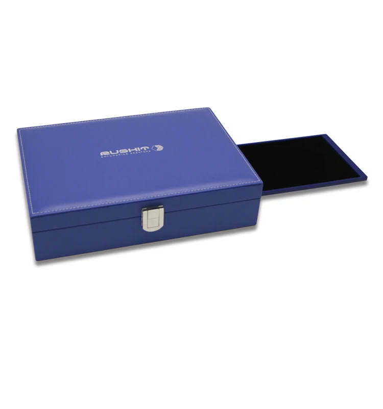 Hot selling PU LCD 10.1 HD  video luxury gift box hot silver /hot stamping