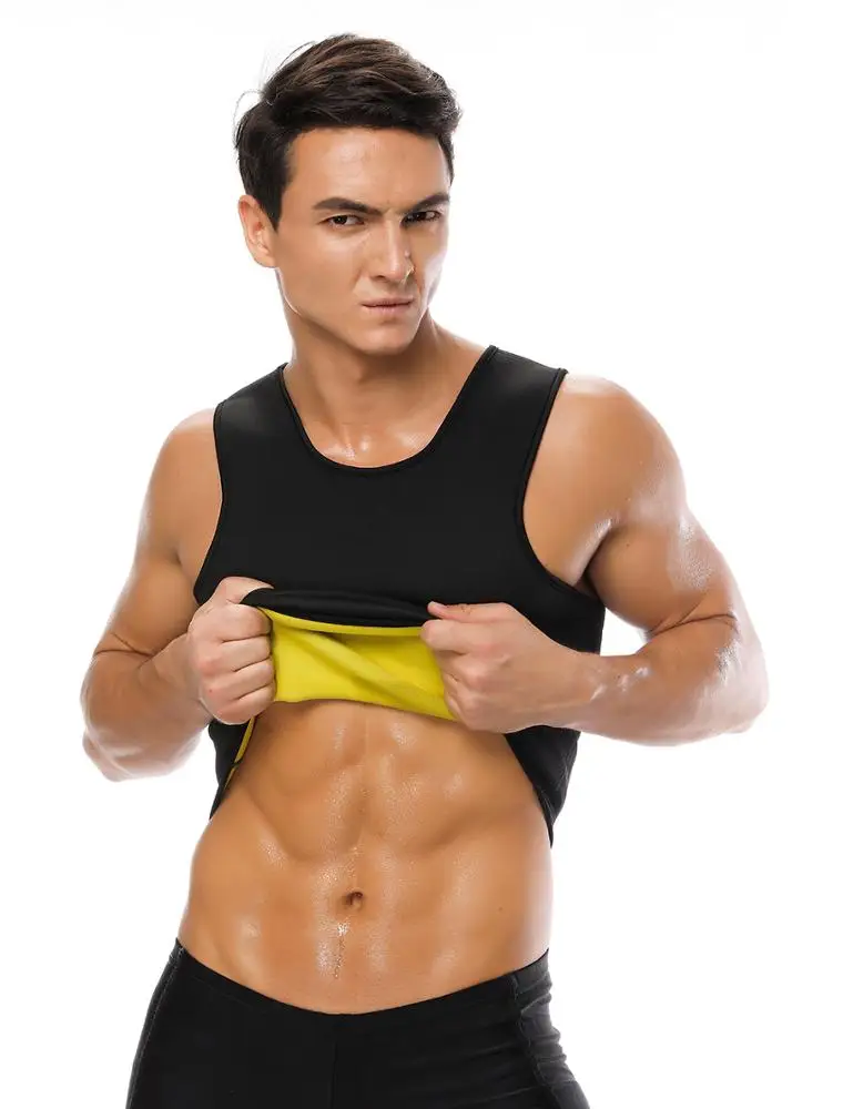 
On Sale Neoprene Slimming Vest Sweat Sauna Suits Gym Mens Weight Loss Shapewear Sport Wearing Bodyshaper For Male 