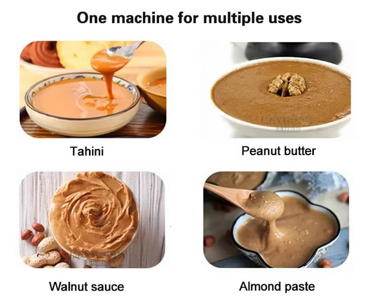 High safety level 1100w 15kg/h electric tahini making machine peanut butter milling machine food industry colloid mill for sale