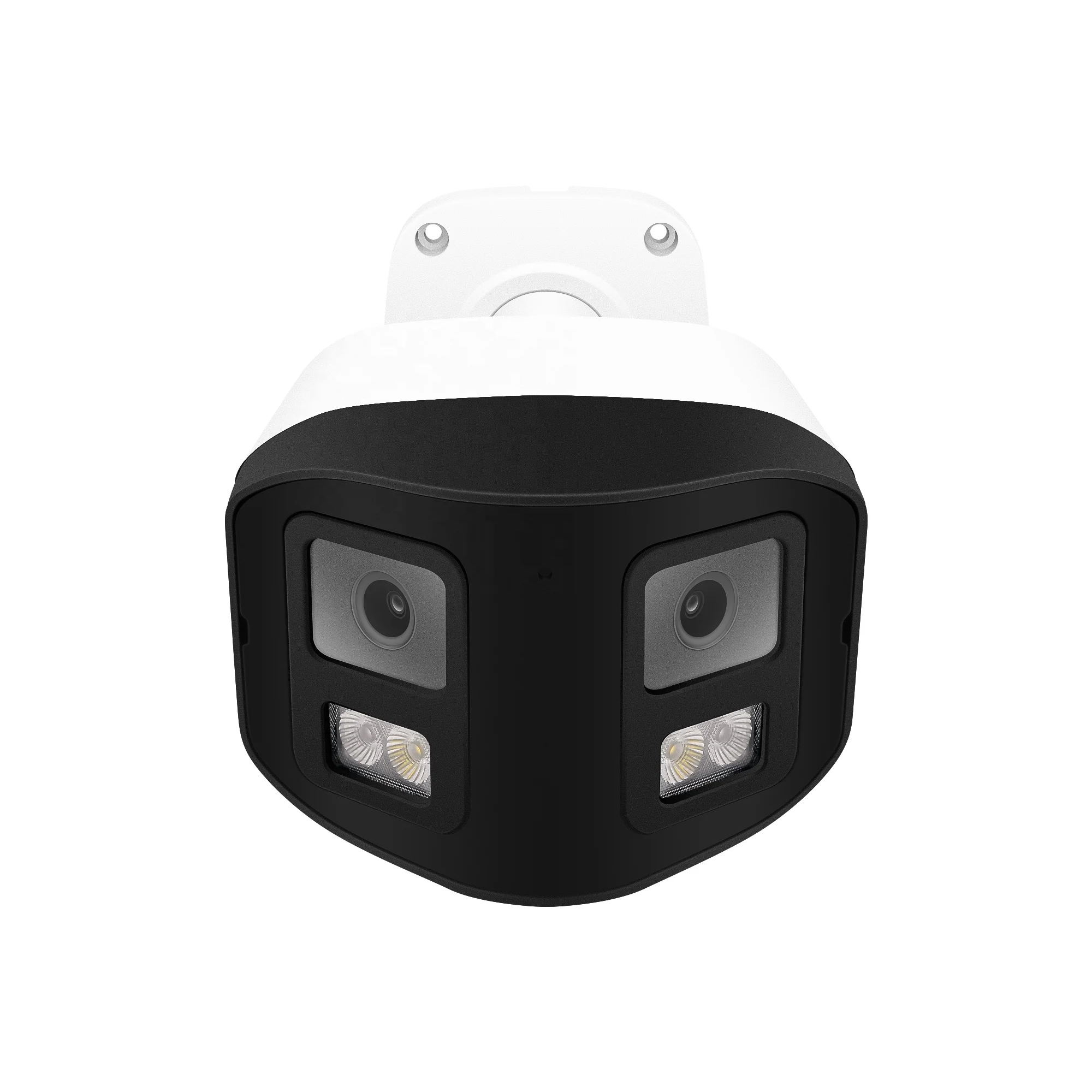 With two way audio and SD card slot Dual lens 180 degree view 24/7 colorful imaging 4MP ColorVu Panoramic POE IP Camera