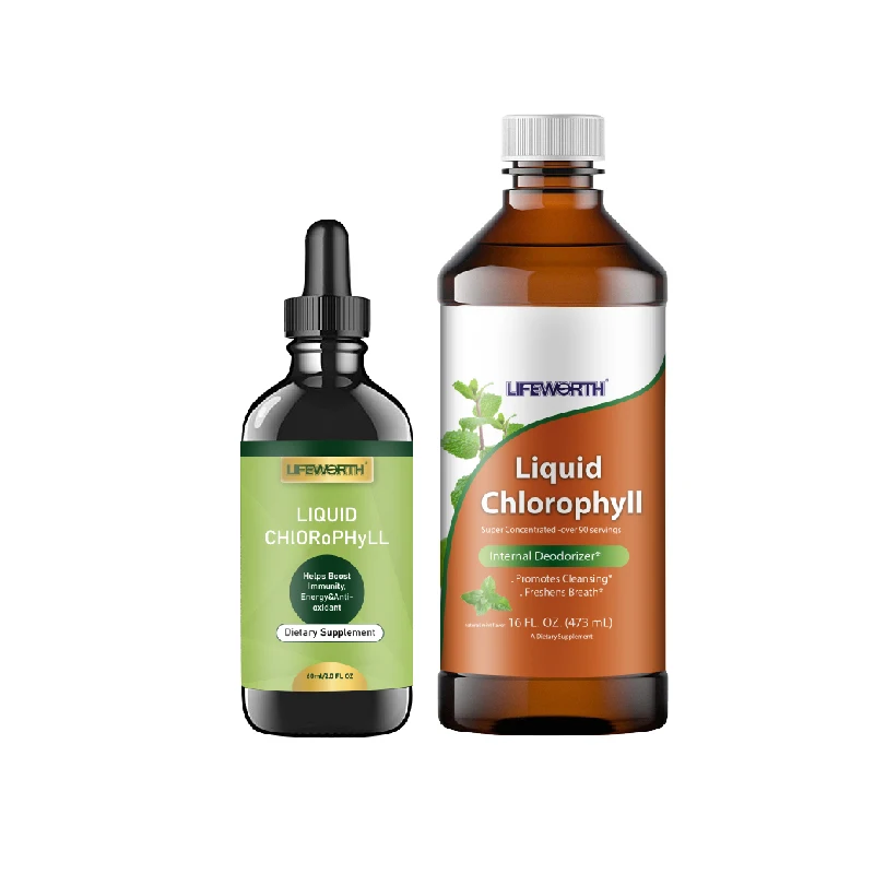 LIFEWORTH Nutritional Drink Dietary Supplement Liquid Organic Chlorophyll Drops