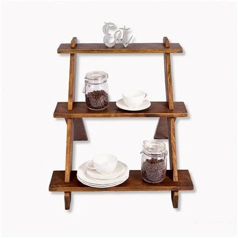 Reclaimed Wood Display Rack Restaurant Cafe Supplies Online Flower pot display rack