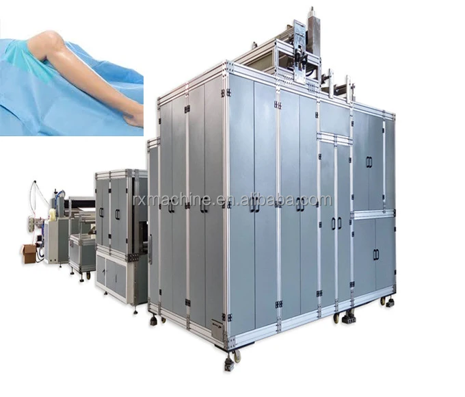 Rontech Fully Automatic disposable adjustable nonwoven  surgical SPA use bed cover with rubber band machine