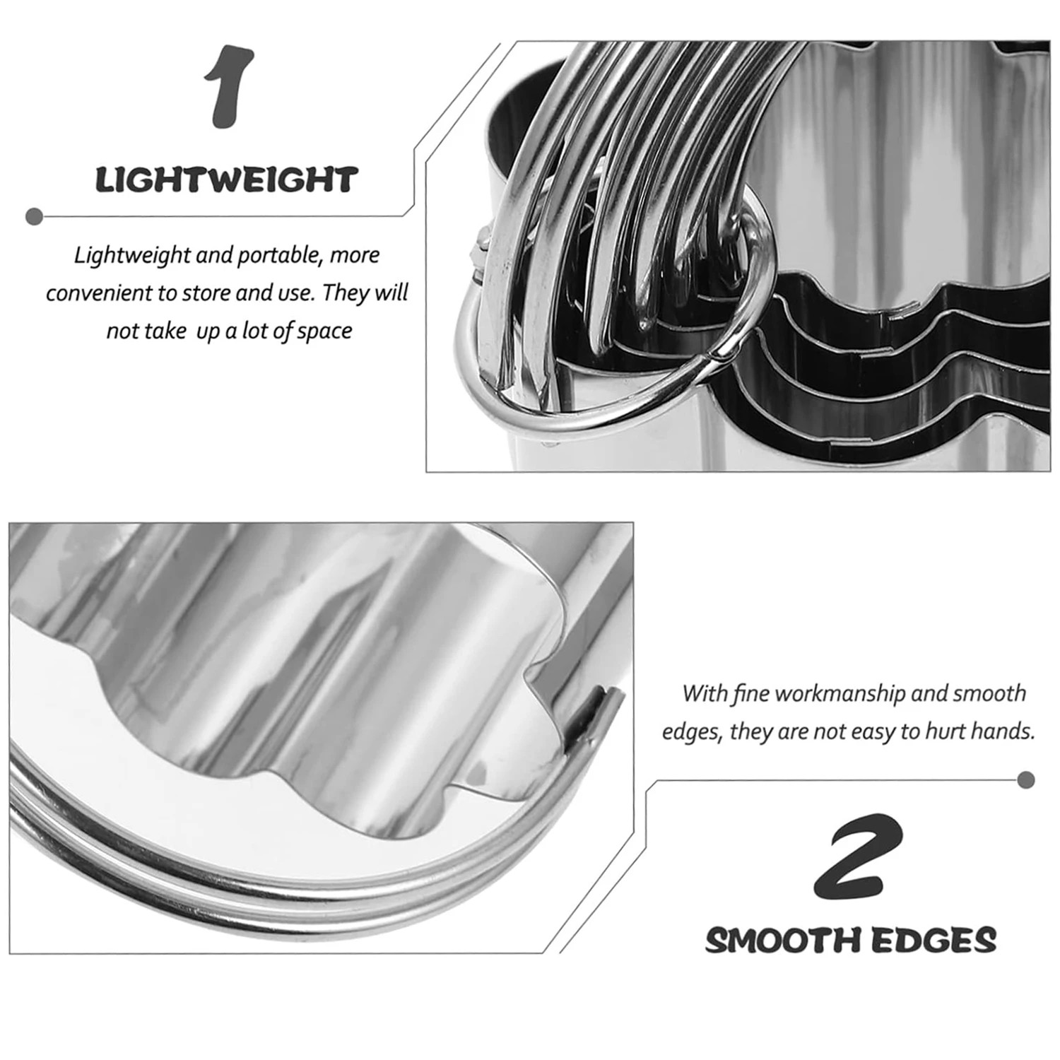 Pastry Decorating Bake Tools Mousse Ring Cookie Square Metal Cookie Cutter Biscuit Cutter Stainless Steel Cookie Cutters Set