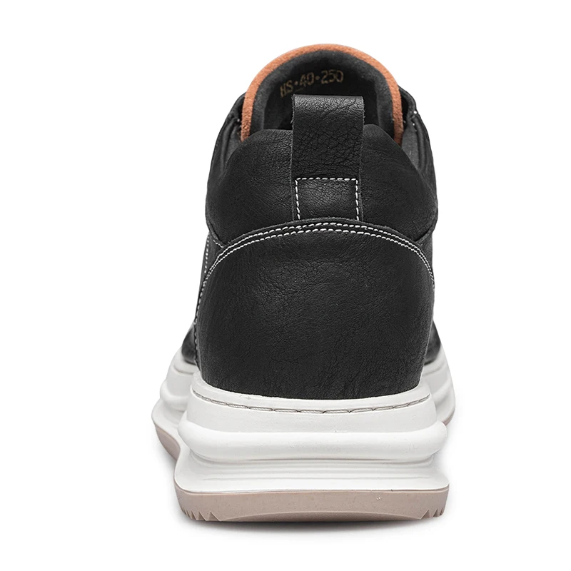 High quality wholesale elevating floating shoe 8cm for men casual leather sneaker height increasing amazon hot sale