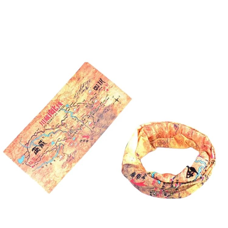 Custom bandana printed multi-function bandana for sport tube neck tube outdoor bandana