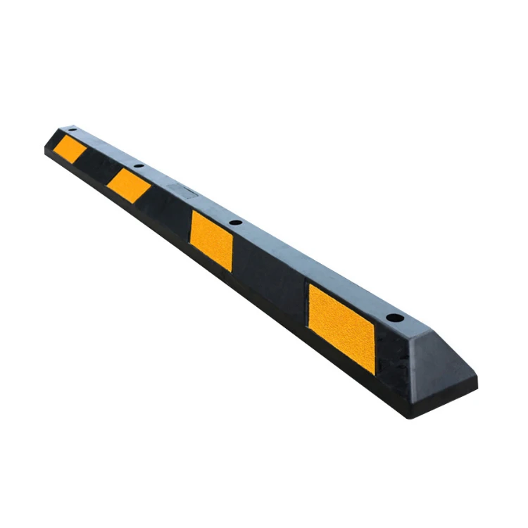 Garage Wheel Stop Parking Curbs Tyre Stopper Rubber Positioner Wheel Stopper