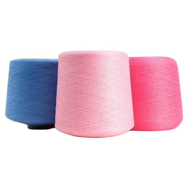 24NM/2 High Stretch MVS 65% Viscose 35% Nylon Ring Spun Blended Yarn Core Spun Yarn For Sweater