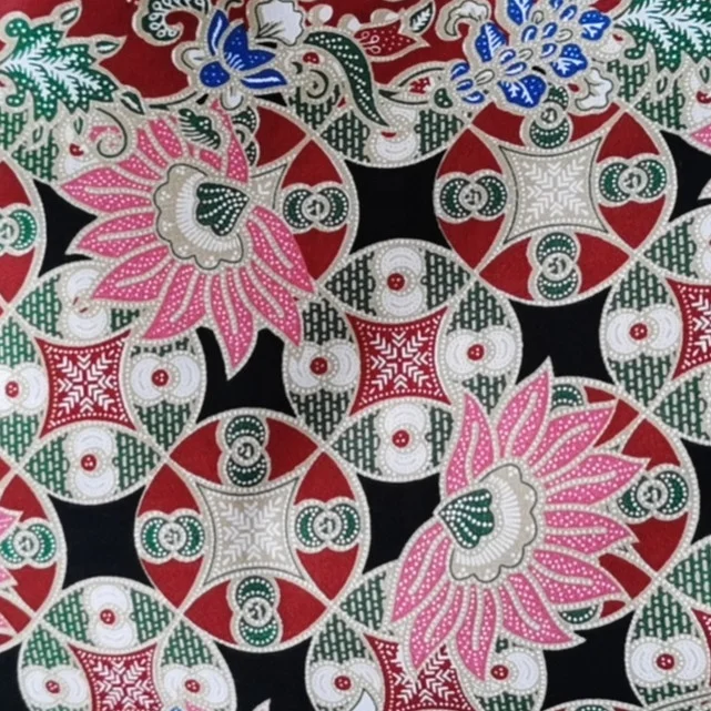 microfiber polyester printed sarong batik fabric for cloths