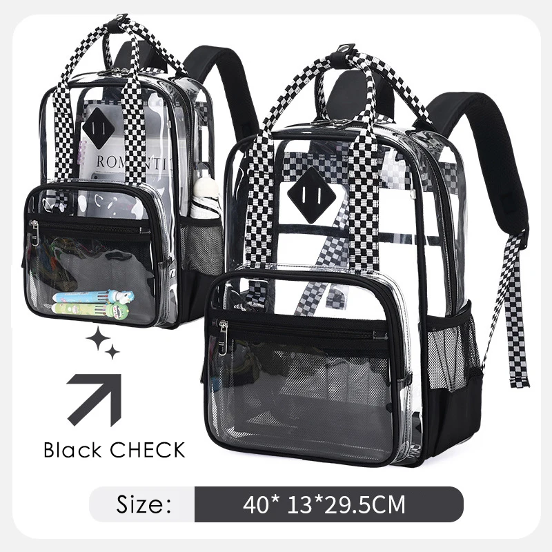 Customized Mini Cute PVC Kids Backpack Clear Backpack School Bag Transparent Backpacks For Children
