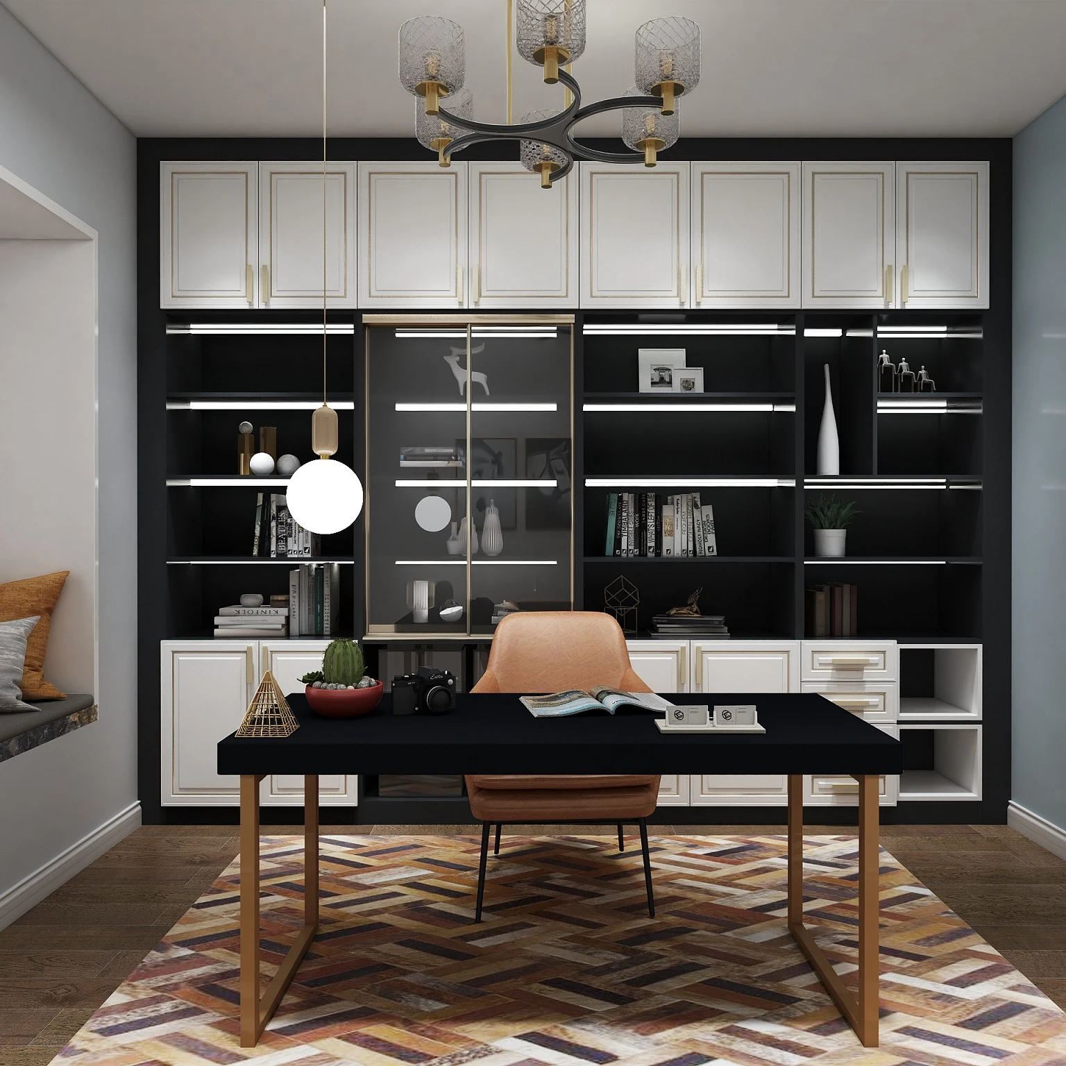 3D Design Home or Office Interior Designing Rendering and VR showing Living ROOM Model