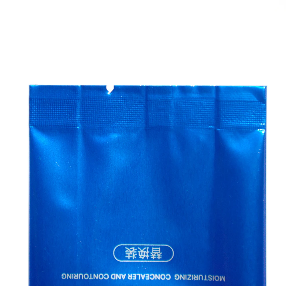 Sealed Plastic Bag on the Back Central Back Sealing Pouch Laminating Aluminum Pillow Bags Side Gusset Cosmetic Pouch Bag Package