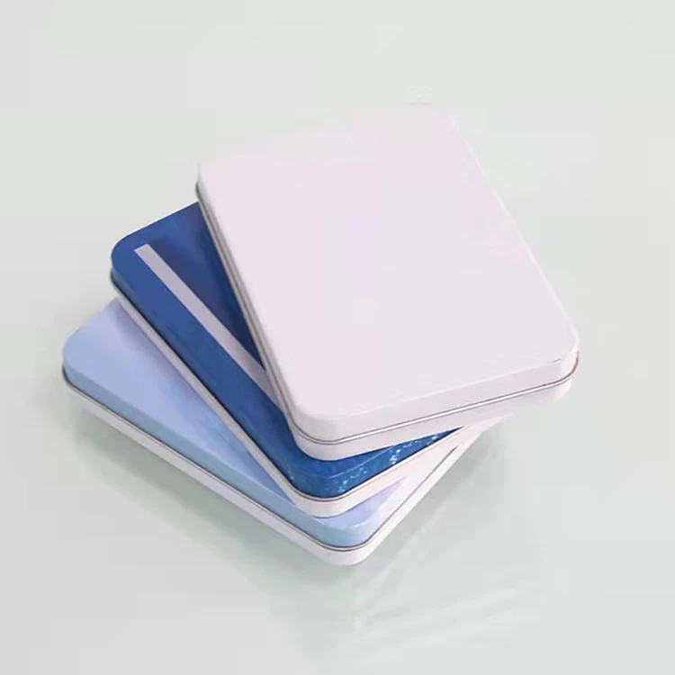 Promotional gifts tin box custom for food toy usb storage square round heart shape metal tin plate box case