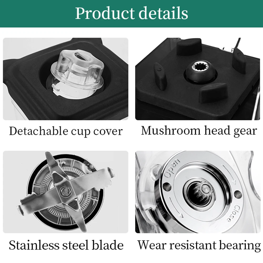 Heavy duty 5 modes smoothie maker machine commercial Ice Blender Smoothie machine