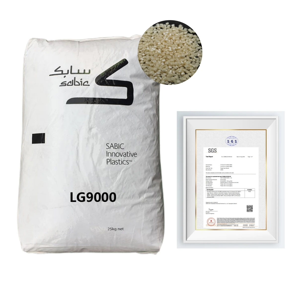 Sabic LG9000 Low gloss UV-stable Automotive interior PC/ABS alloy resin material granules
