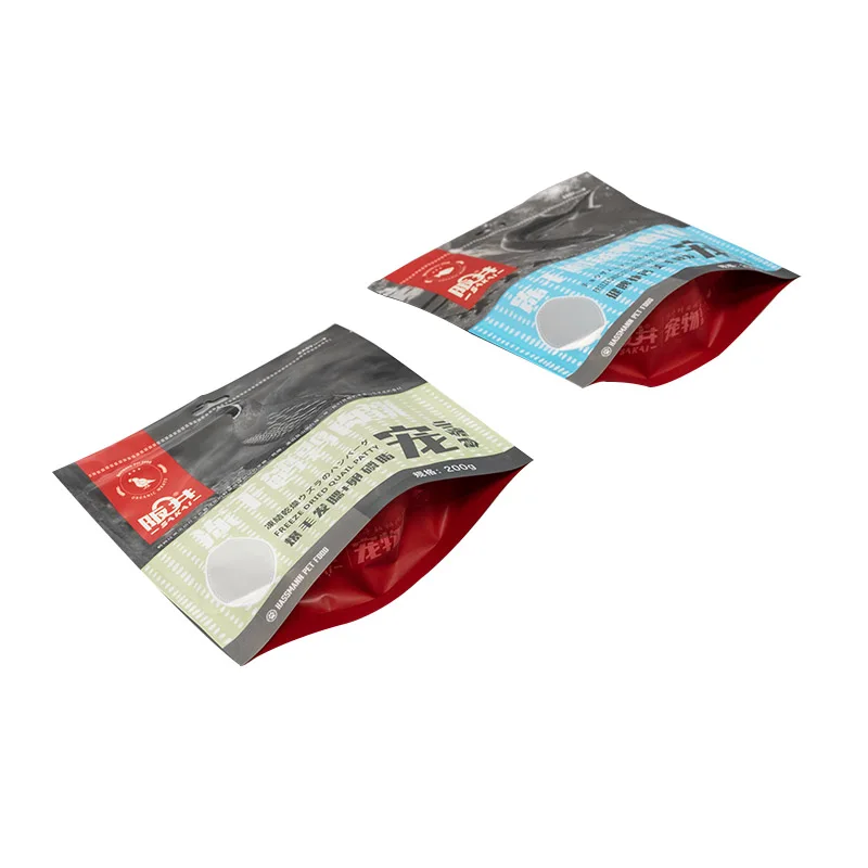 biodegradable stand up pouch for frozen food for fish chicken food packaging