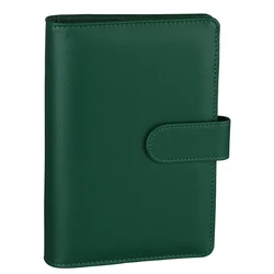 Hardbound magic buckle closure pu leather notebook organizer planner