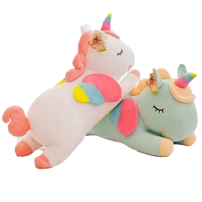 Hiton Children Stuffed Animal Sleeping Hawaii Plush Unicorn 60 Cm Rainbow Unicorn Plush Toys