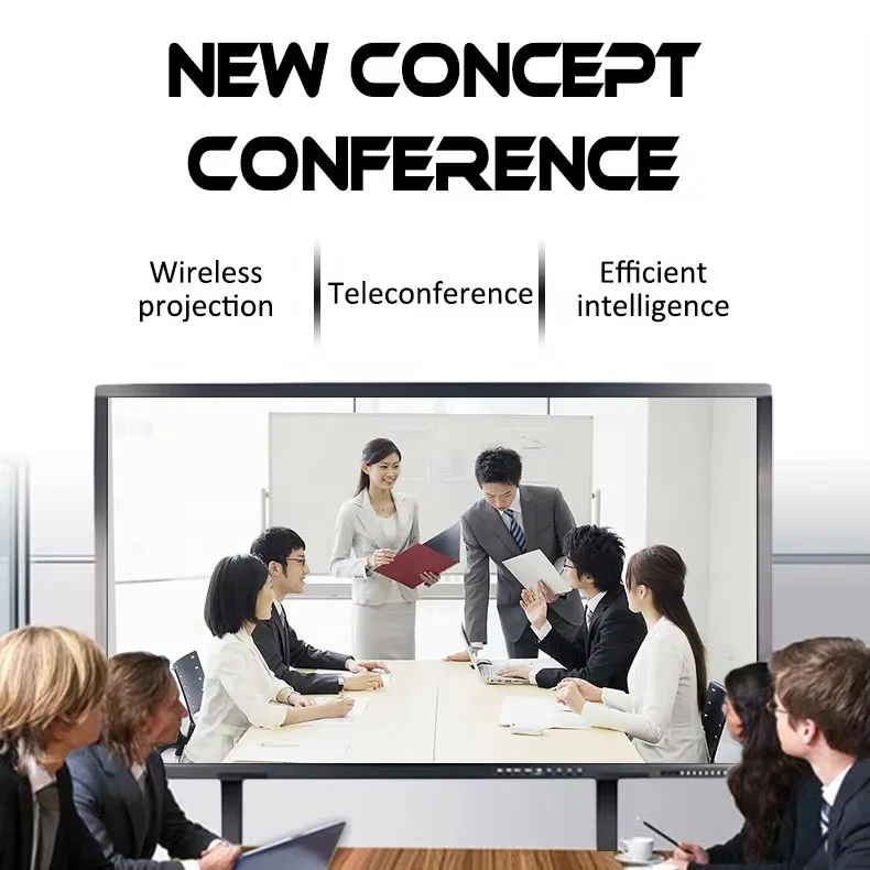 Customized Mobile HD LCD 40 Points Touch Screen Smart Digital Board Interactive Whiteboard For Teaching