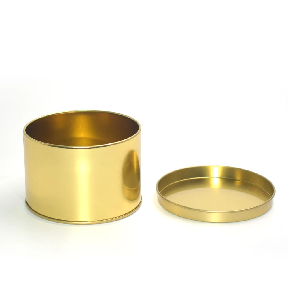 Round Whisky Small Decoration Birthday Cake Metal Packaging Tin Box