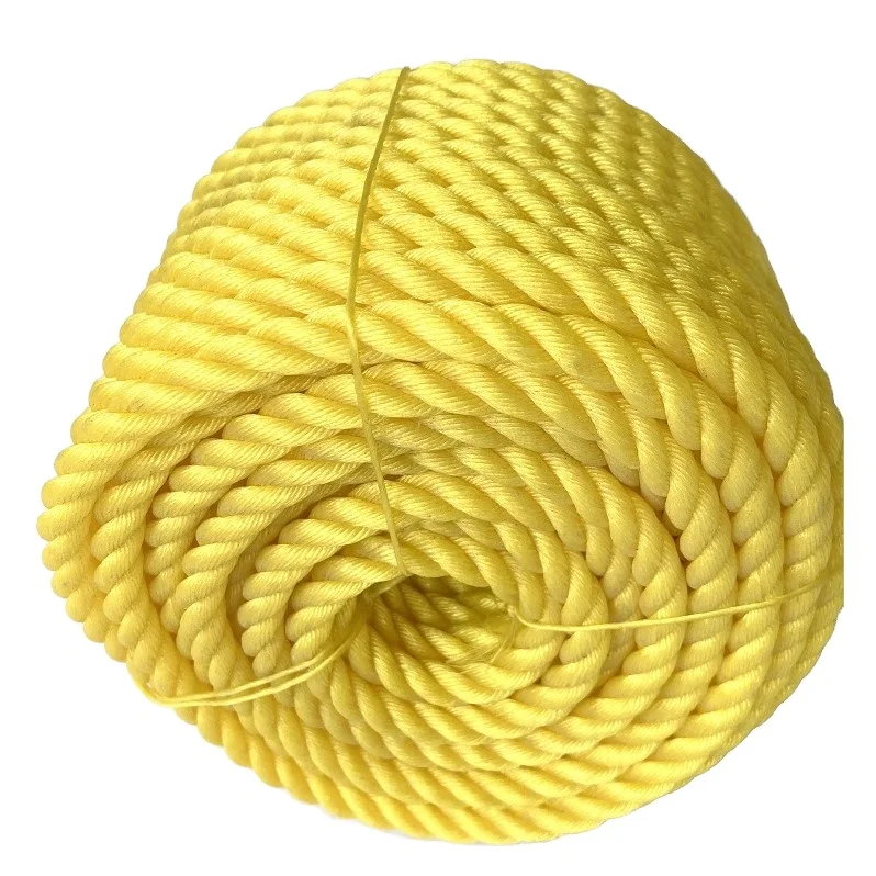 New arrival 3 Strand polypropylene Braided Twisted Rope For Marine Superior Strength PE Mooring Rope