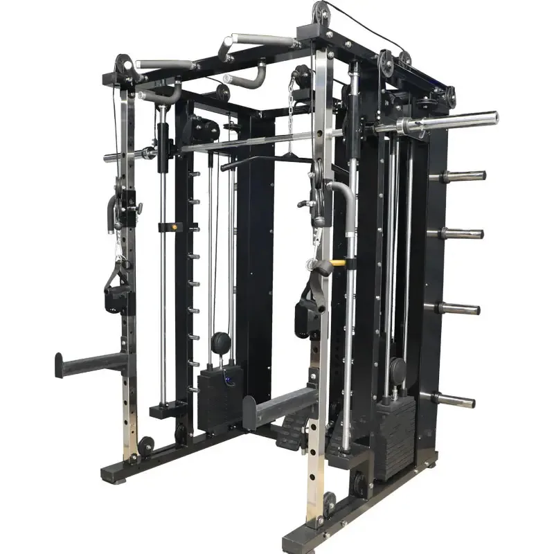 ym Fitness Equipment Cable Crossover Comb Trainer Power Squat Rack Commercial Multi Functional Smith Machine