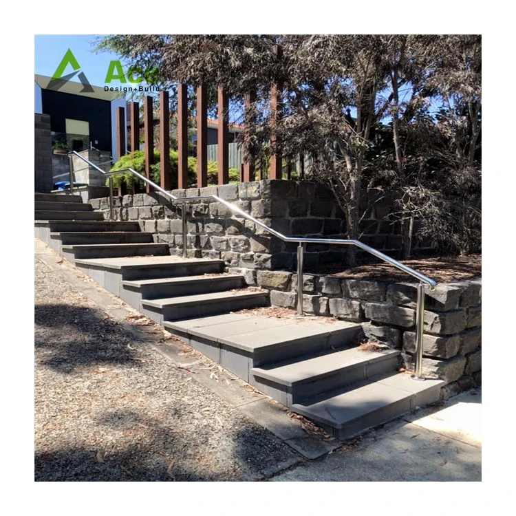 Ace Modern Aluminum Post Iron Pipe Railing Designs Accessories Stainless Steel Outdoor Wrought Iron Stair Railing