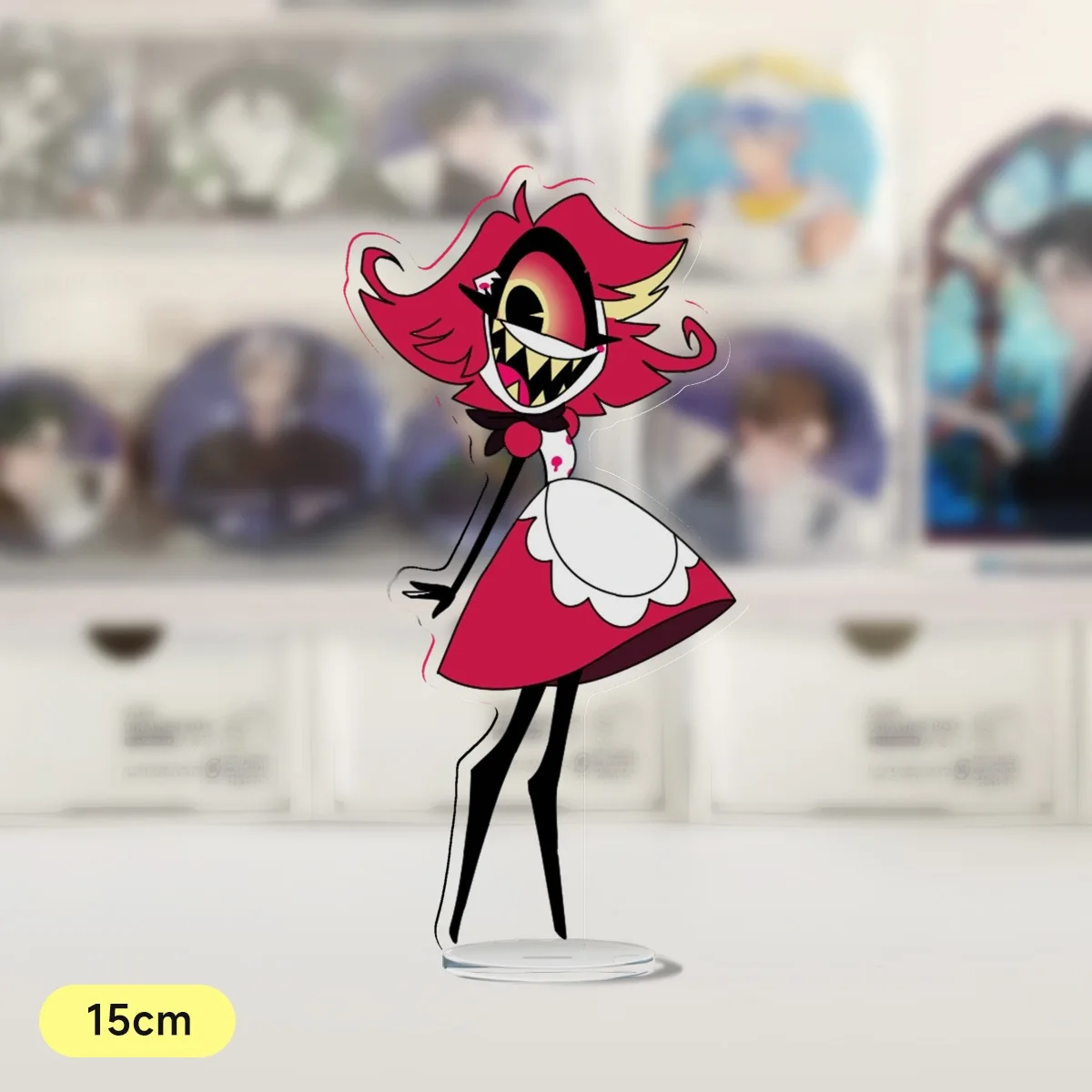 HOSHOM OEM logo custom acrylic transparent table stand mini wholesale cartoon anime plastic acrylic standee as gift