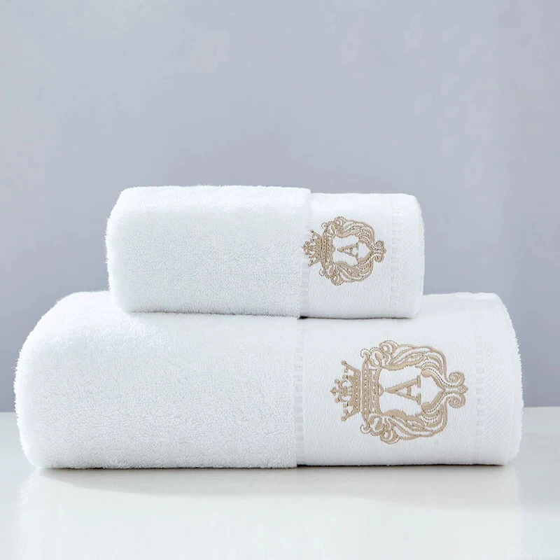 Hotel household towel cotton 100% cotton custom LOGO embroidery towels