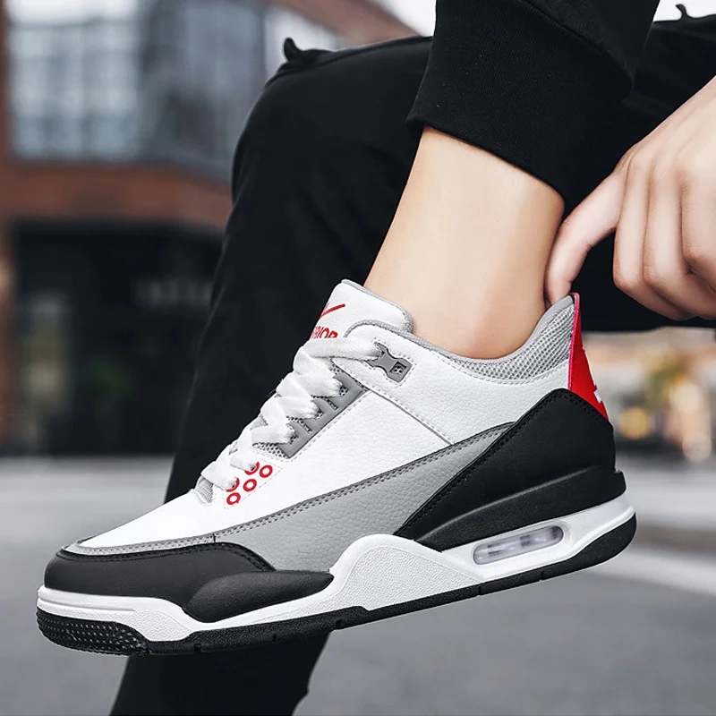 Running Sport Shoose Men Classic Air Cushion Basketball Sneakers Flat Sole Casual Shoes For Men New Styles