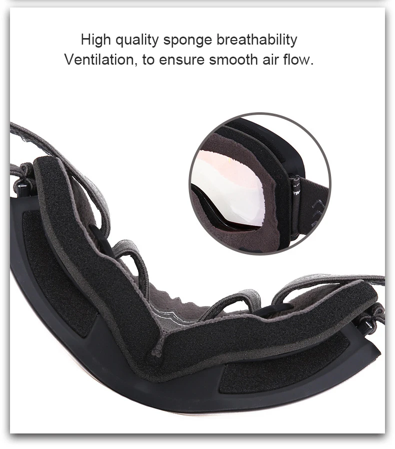 Hotselling Ski Goggles Anti-Fog Custom OEM Ski Goggles Mirror Lens Unisex Sport Goggles