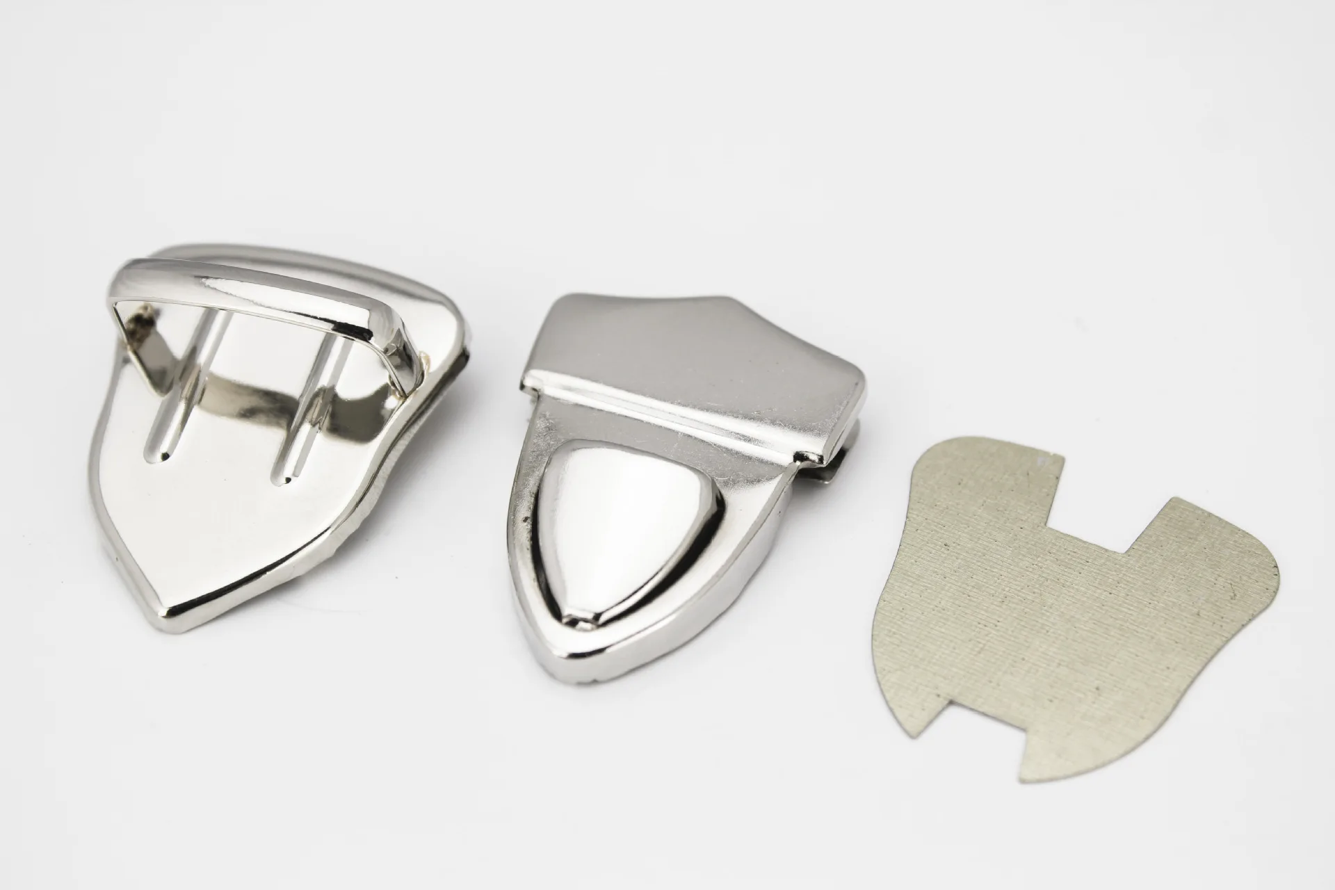 Excellent quality unique design plating metal bag lock catch hardware accessories hasp luggage buckle smaller Clips  Push Locks