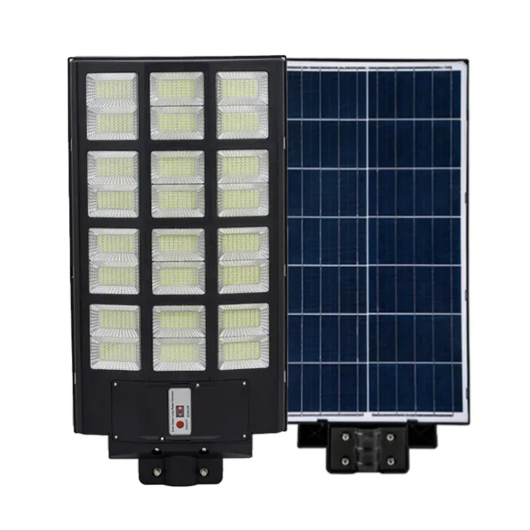 Mos Radar Abs Outdoor Rainproof Light Control Remote Outdoor Waterproof Street Light 200w 300w 400w All In One Solar Streetlight