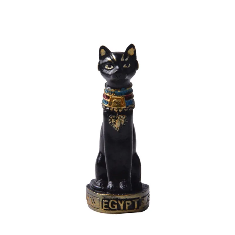 Mini Ancient Egyptian Cat Ornaments Living Room Porch Home Desktop Study Retro Decorations Creative Decorations