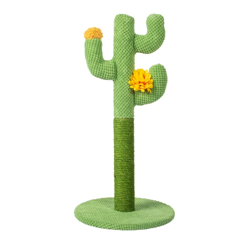 Wholesale Toy Plush Sisal Scratch Cat Scratcher Pole with Cat Massage for Indoor Cats