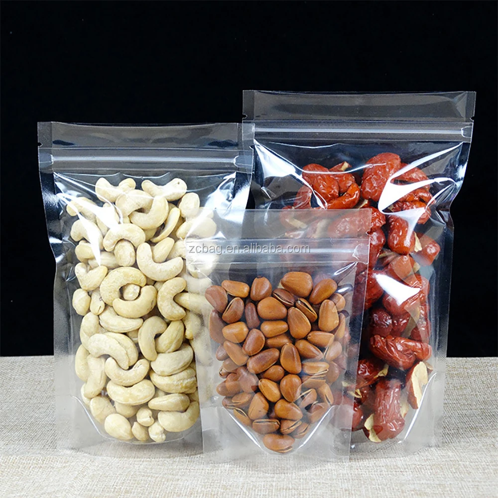 
Moistureproof PE Plastic Bags Snack Food Packaging Storage Ploybag Boxpouch with Air Degassing One Way Valve Pocket 