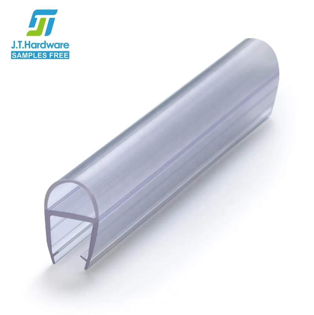 Bathroom Accessories Frameless Glass Shower Door Waterproof Translucent Plastic PVC Sealing Strip