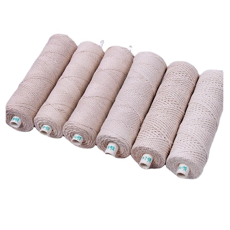 paper interweaved wick roll smokeless 100% natural Eco braided Candle Cotton Wick Roll manufacturer