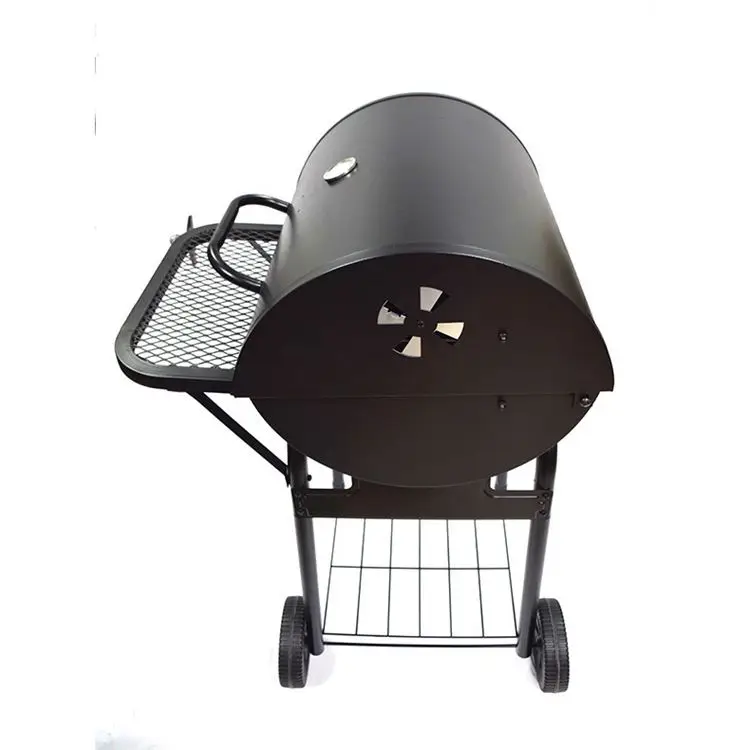 Back yard backyard gatherings beaches family reunions durable Black Barrel Charcoal Grill