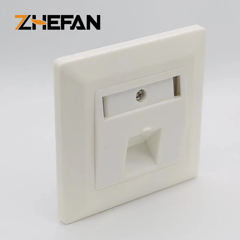 ZHEFAN Supply 80*80mmTwo port Germany type wall outlet face plate