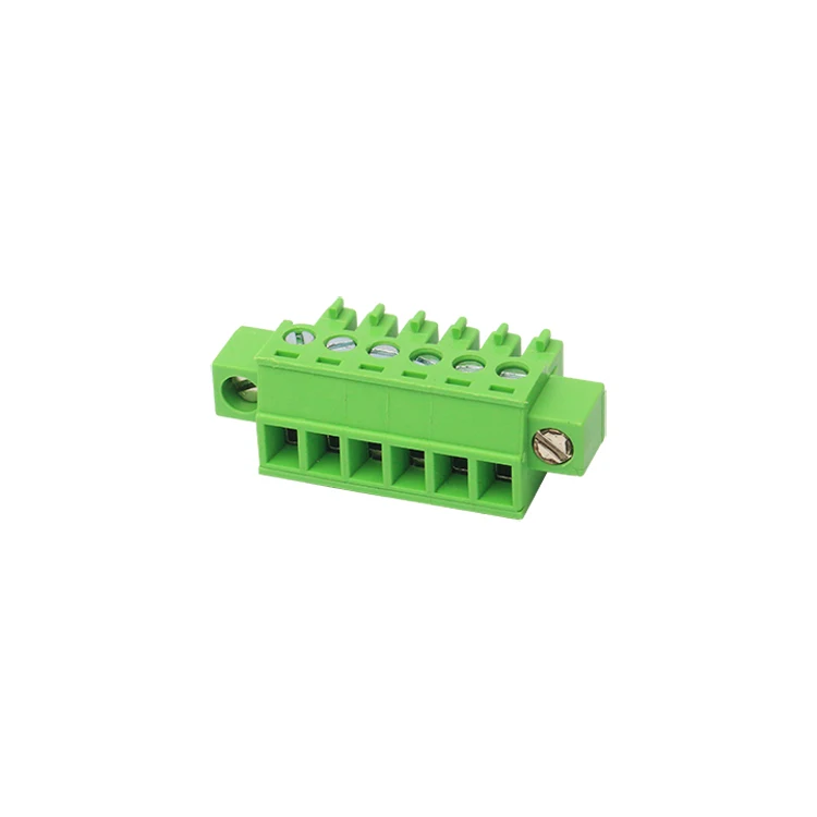 3.81mm pitch weidmuller power terminal block pluggable terminal block connector With ears