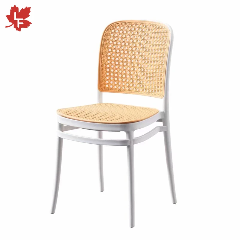 Новинка уличная и комнатная полипропиленовая Штабелируемая мебель для столовой дома ресторана кафе обеденные стулья пластиковые из ротанга в скандинавском