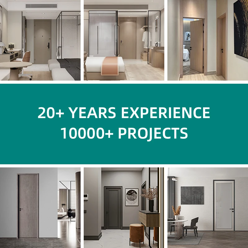 Dark Wood Interior Doors Durable Solid Wood Designs with Modern Aesthetics Moisture-proof Designer Interior Doors