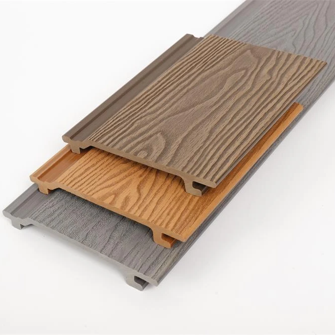 WPC Wall Panel Plastic Garden Fence Sanding Hot Sale Durable Garden Fence Waterproof Strip Pvc Garden Fence Cladding for Outdoor