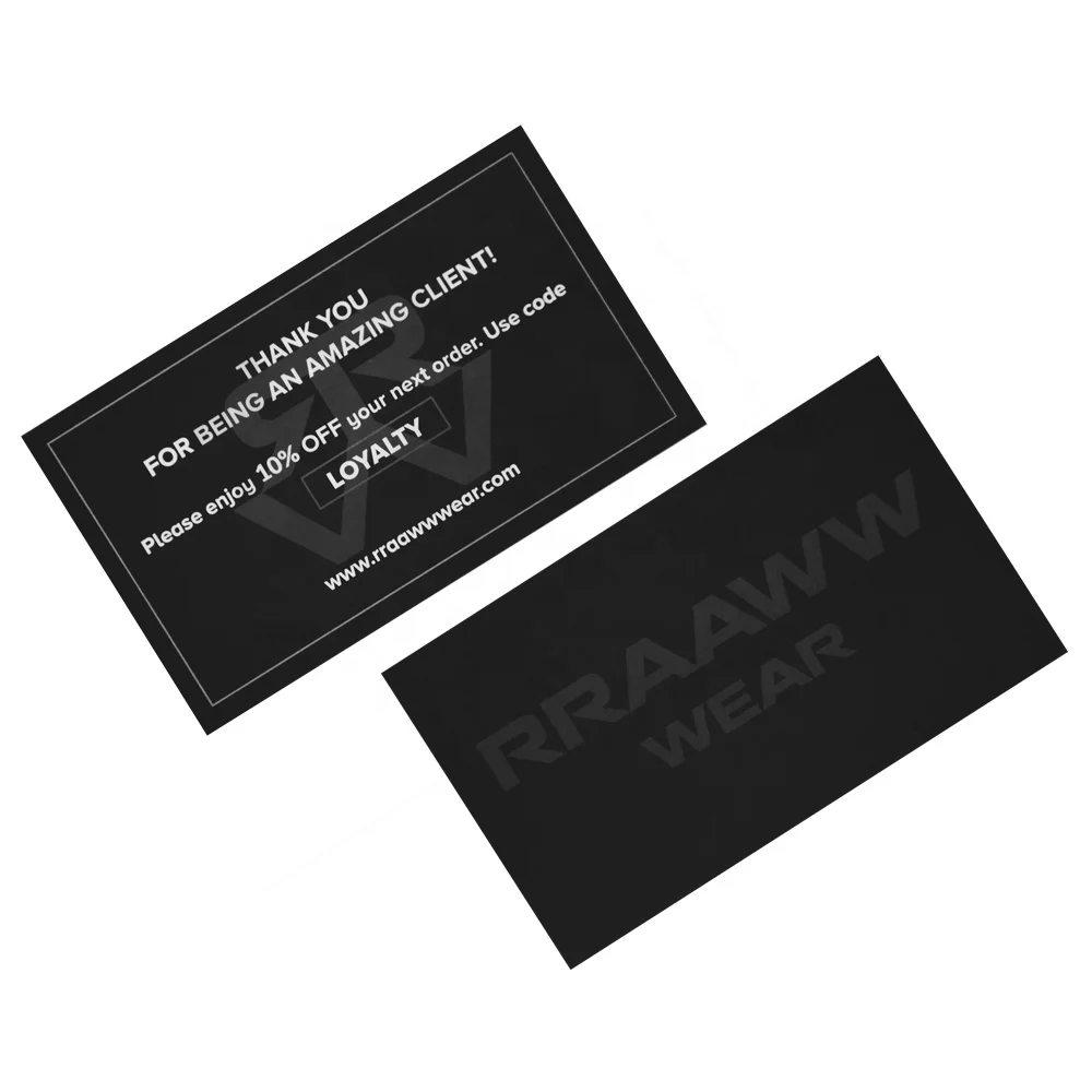 Пользовательский держатель для карт металлический спасибо печать визитных карточек малого размера