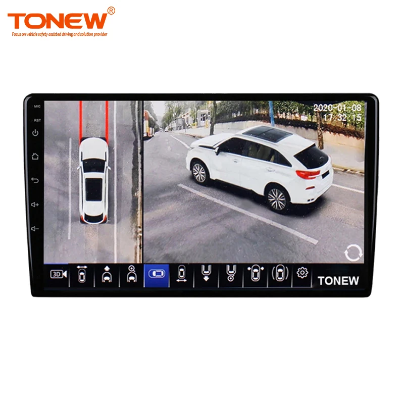 Tonew C600 Car HD Night Vision Surround View Bird eye 24H Parking Monitor  Android Screen  3D 360 View System