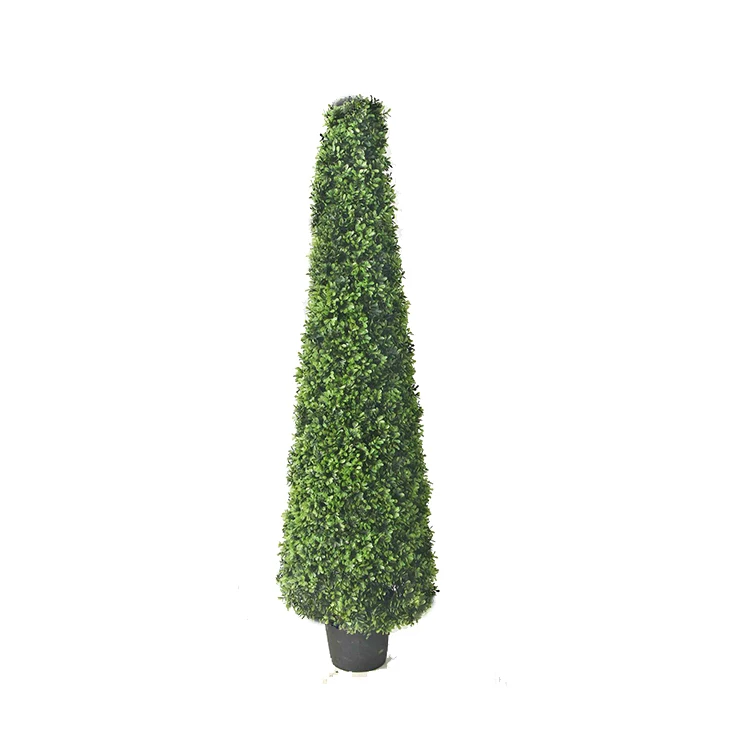 Uv Resistant Faux Cypress Topiary Spiral Boxwood Ball Pine Artificial Cedar Tree Outdoor