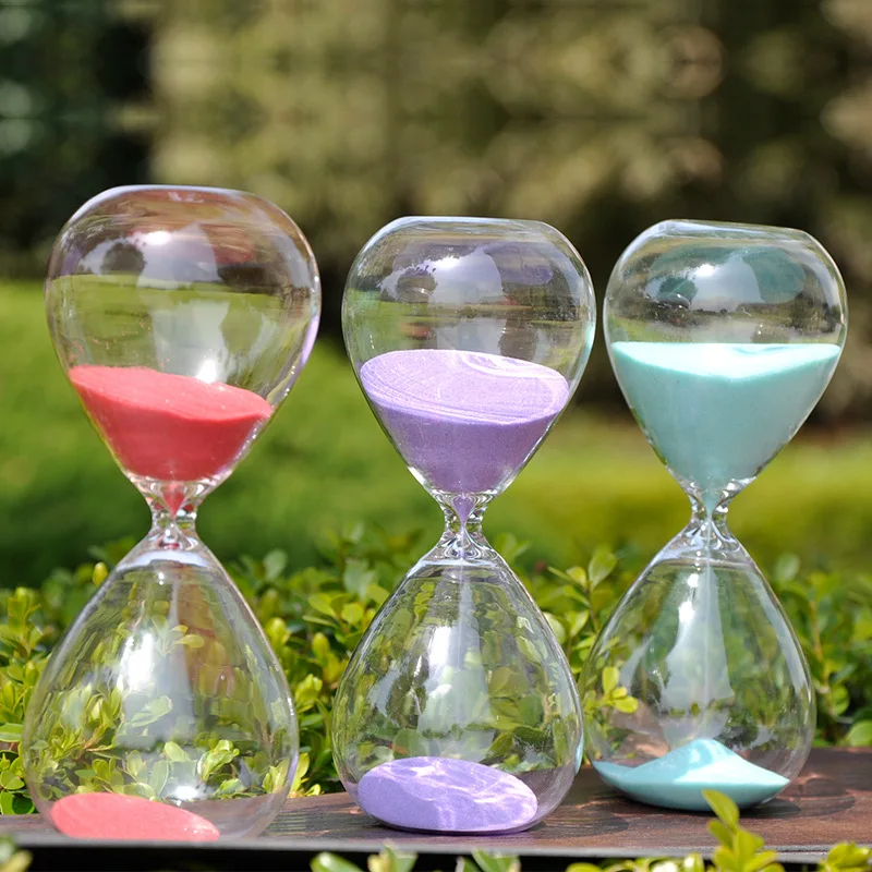 Wholesale White Half Hour Hourglass Timer Glass Sand Timers Hourglass