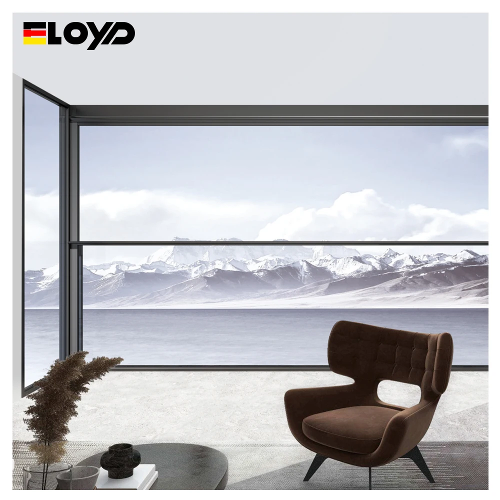 Eloyd Modern intelligent horizontal double electric lifting home window lift up sliding window with Ambient Light