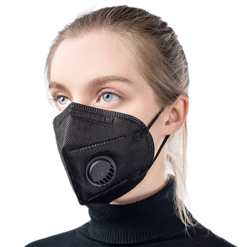 Складные маски-карандаши Negra 6 цветные маски FFP2 Black KN95 черная маска для